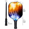 Pickleball Paddle, PB00023 Cubes Pickleball Rackets-Quiet Pickleball Paddles